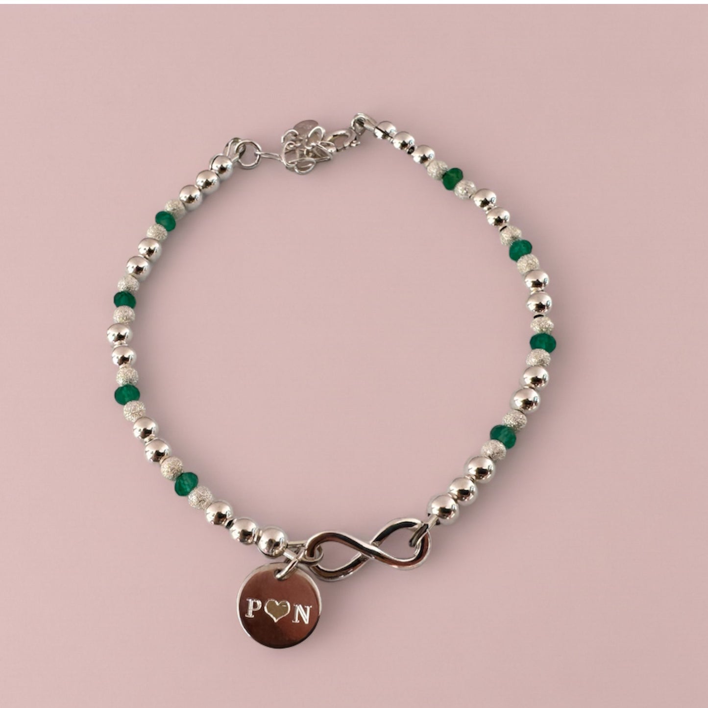 Sterling silver infinity bracelet